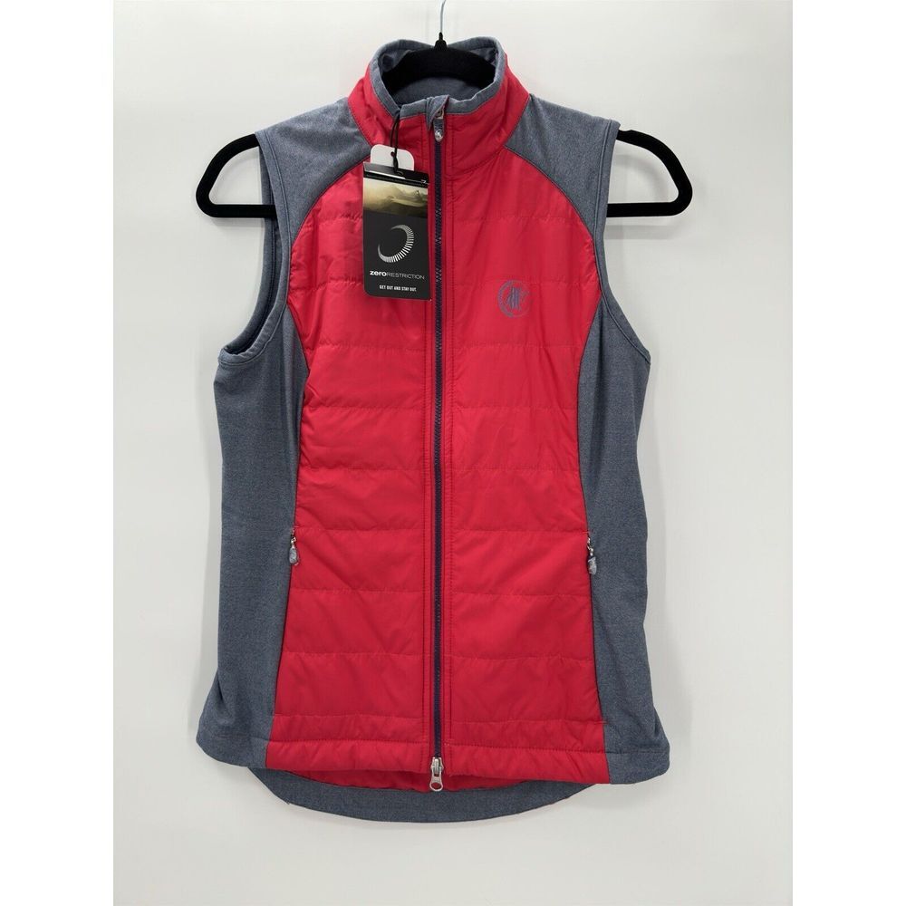 Zero Restriction Tess Vest Primaloft Full Zip In Fiery Women's Size XS‎ NEW $168